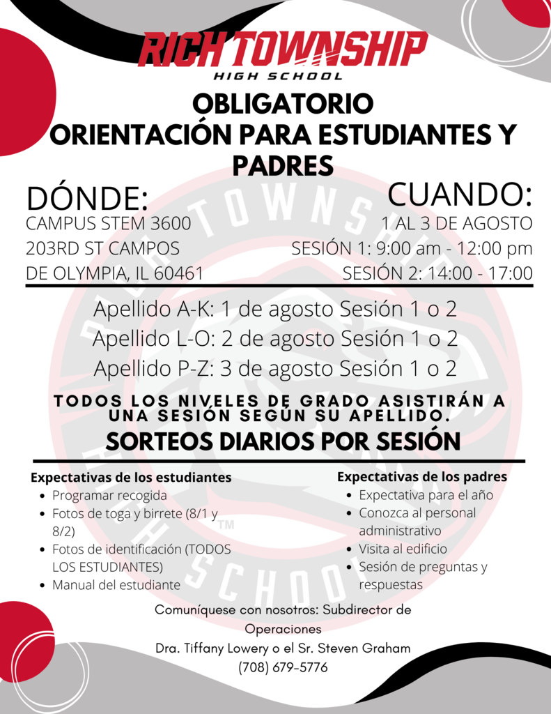 Orientation Flyer - Spanish