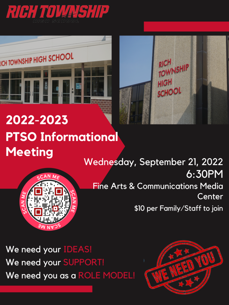 PTSO Meeting, Wednesday, September 21st at the FAC Media Center, 6:30 PM