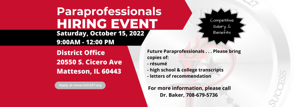 Paraprofessional Hiring Event